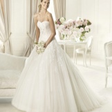 Wedding bustier dress from Pronovias