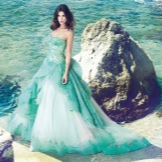 Wedding dress from alessandro angelozzi turquoise