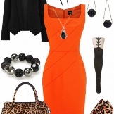Black and Leopard Orange