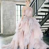 Multilayer puffy chiffon dress