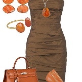 Accessories for a brown dress