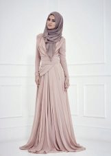 Purple Muslim Wedding Dress