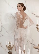 Candid dress wedding mini with a transparent skirt