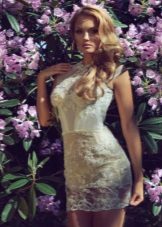 Short lace wedding dress