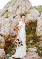 Wedding straight wedding dress