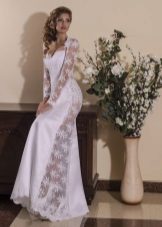 Wedding dress by Viktoria Karandasheva with lace accents