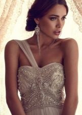 Empire Shoulder Wedding Dress by Anna Campbell