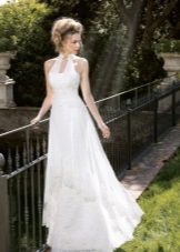 Empire style wedding dress with lace