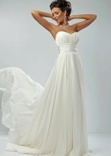 Empire style wedding dress simple