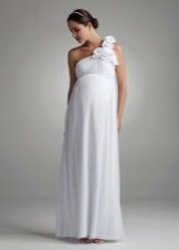 Maternity One Shoulder Wedding Dress