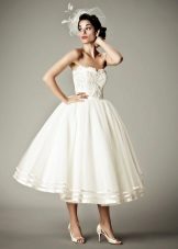 Wedding dress magnificent short 50s style