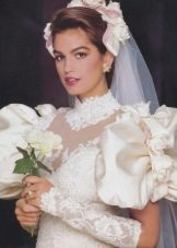80s style wedding dress