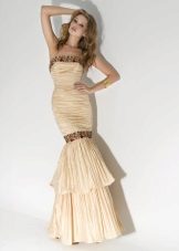 Mermaid Draped Evening Dress