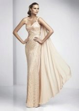 Evening dress beige from pronovias