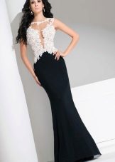 Tony Bowls Lace Evening Dress