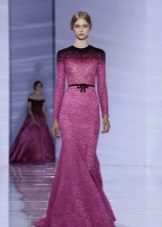 Lilac purple evening dress