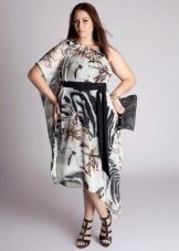 Full color short evening dress