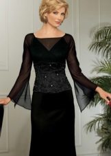 Long Sleeves Evening Dress