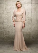 Beige dress for women 50 years old