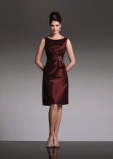Burgundy evening dress for mothers of the bride