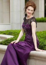 Purple dress for mom of the groom