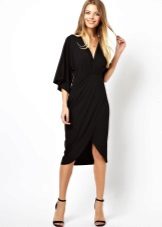 Wrap Midi Evening Dress