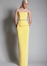 Evening yellow dress direct