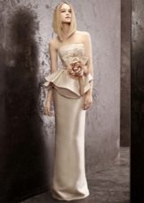 Sheath dress wedding satin