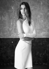 One sleeve short evening dress