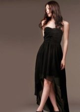 Evening dress short front long back