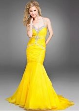 Yellow wedding dress
