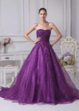 Purple wedding dress