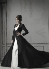 Black Closed Wedding Dress