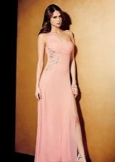 Pink cheap evening dress