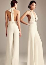 Open Back Wedding Jumpsuit