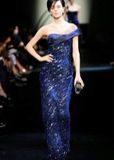 Blue evening dress from Armani