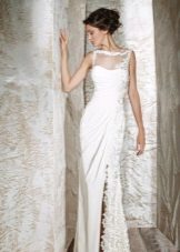 Straight Split Wedding Dress