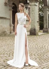 Straight Closed Top Wedding Dress