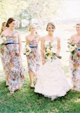 Colorful dresses for bridesmaids