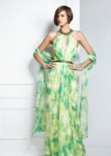 Evening dress with an American armhole