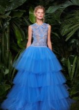 Layered Puffy Evening Dress