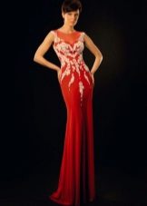 Evening dress from Oksana flies red 2016