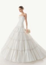 Wedding dress from Rosa Clara 2013 with a tiered skirt