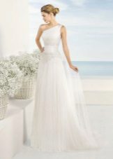 Greek One Shoulder Wedding Dress