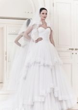 Wedding dress from the 2014 collection with a layered skirt