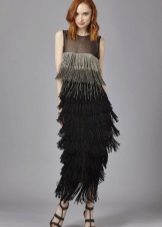 2016 fringed floor gown
