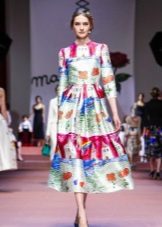 2016 Dolce Gabbana Print Evening Dress