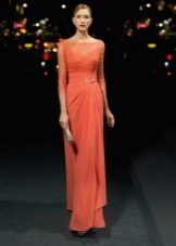 Lace Top Evening Dress