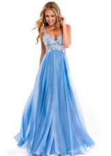 prom evening dress blue