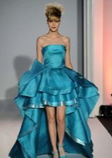 Short prom dress with removable skirt